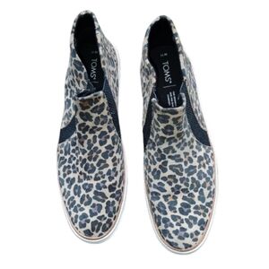NEW Condition TOMS TRVL LITE Leopard Print High-Top Sneakers Sz 11W